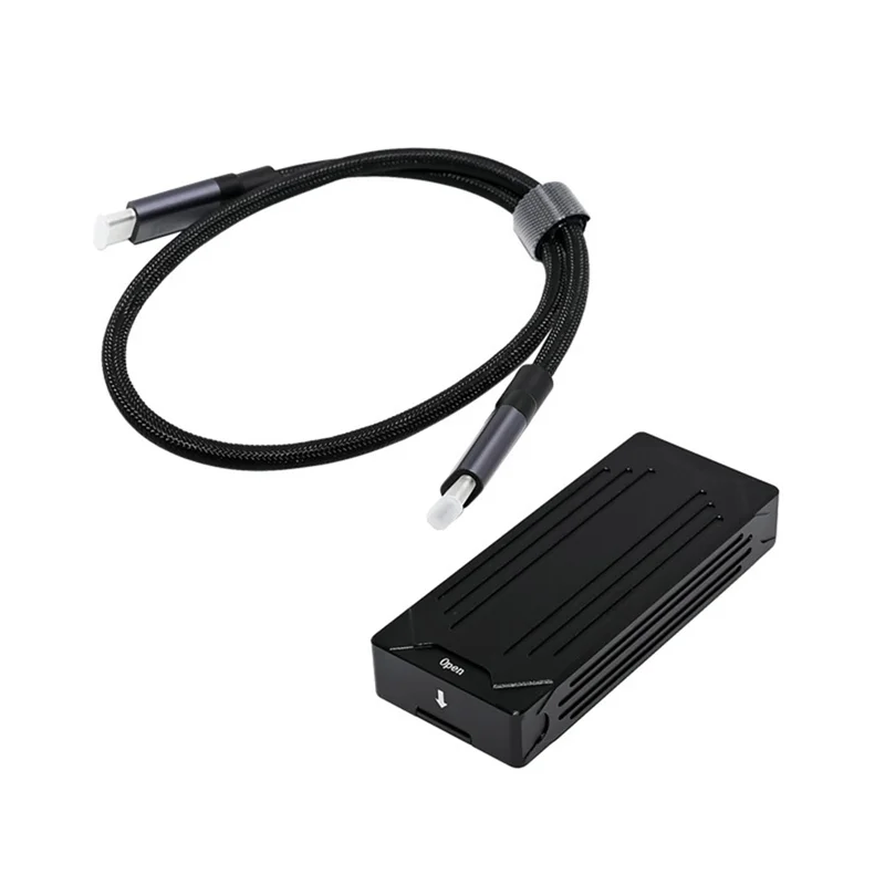 Usb tipo-c thunderbolt 3 para m.2 nvme ssd gabinete de disco rígido 40gbps suporta chave m.2 m e m.2 b & mkey nvme