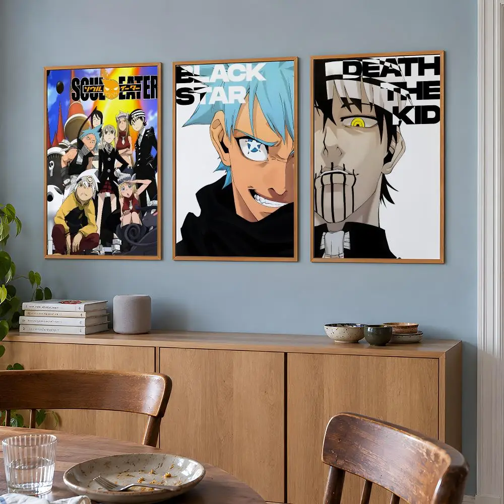Anime Soul Eater Maka Death the Kid Poster Wall Art Print HD Aesthetic Artwork Waterproof Printing For Fans Home Decor Gift