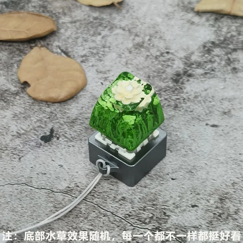 

Flower Themed Point Keycap Resin ESC SA Profile Custom Original Handmade Artisan Keycaps for Mechanical Keyboard Accessories DIY
