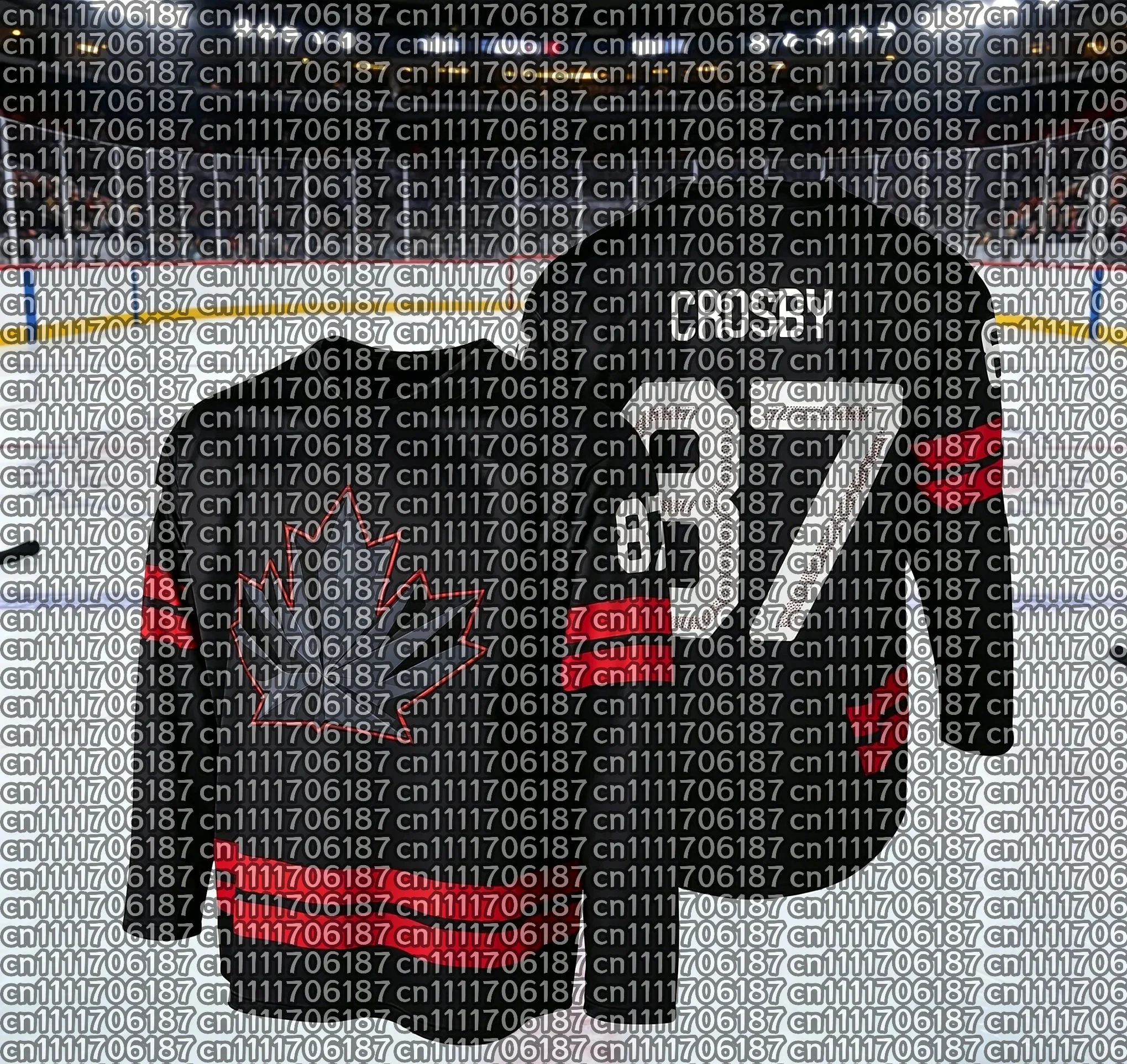Unisex Y2K Canadian Maple Leaf Print Long Sleeve T-Shirt, Casual Sport Quick-Dry Ice Hockey Jersey Top