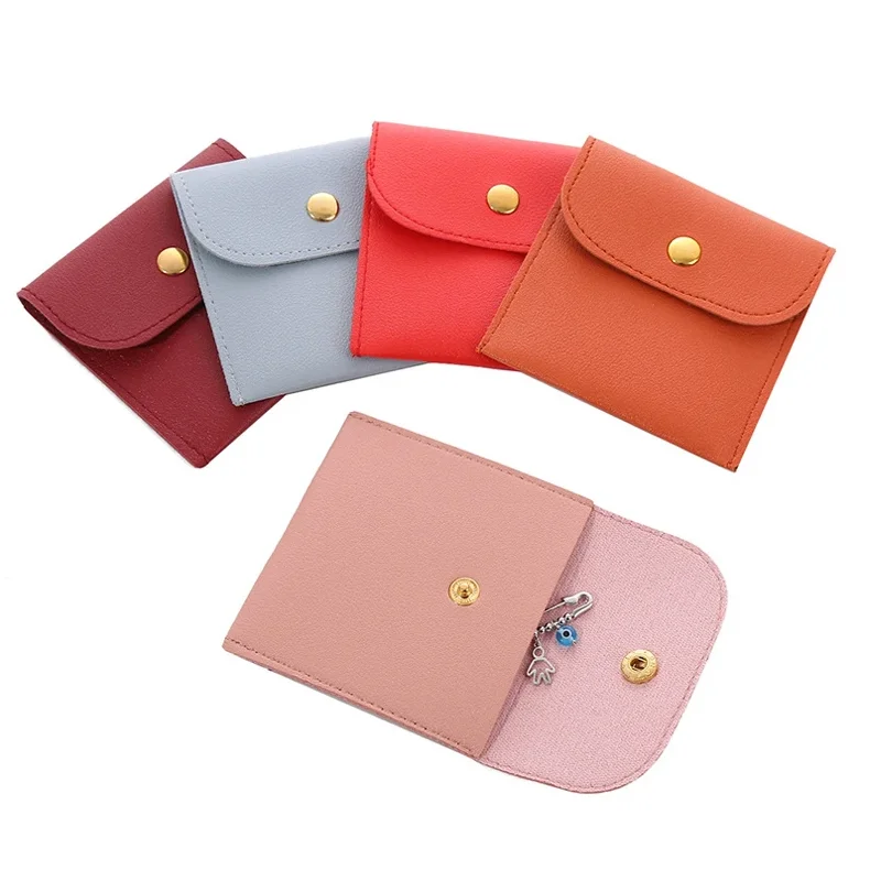 

Jewelry Storage Bag Portable Pu Leather Bag Pouch For Bracelets Stylish Pouch For Necklaces For Gifts Home Travel