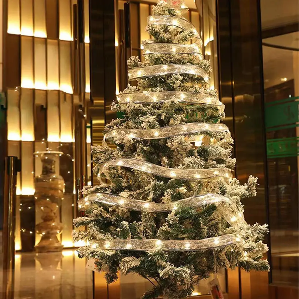 5m 2025 Nastro di Natale Fata Stringa di luce Decorazioni di buon Natale per la casa Vacanze di Natale Regali Navidad Capodanno 2025