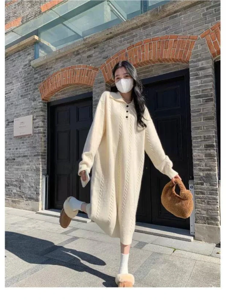 Winter Knitted Maternity Dress Pregnant women Clothes Elasticity Maternity Gown Pregnancy photoshoot Dress fashion vestidos