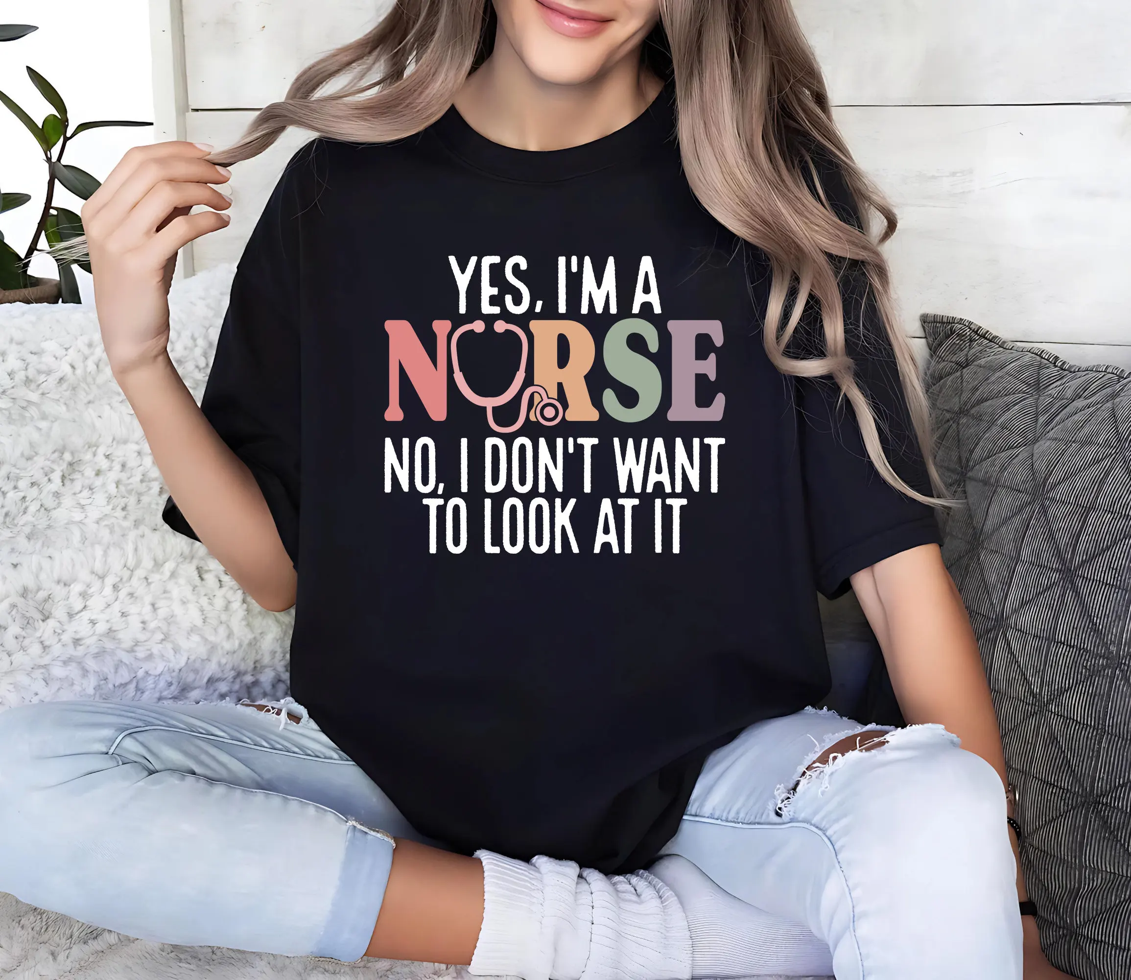 Funny Nurse T Shirt Retro Cute Life For Appreciation