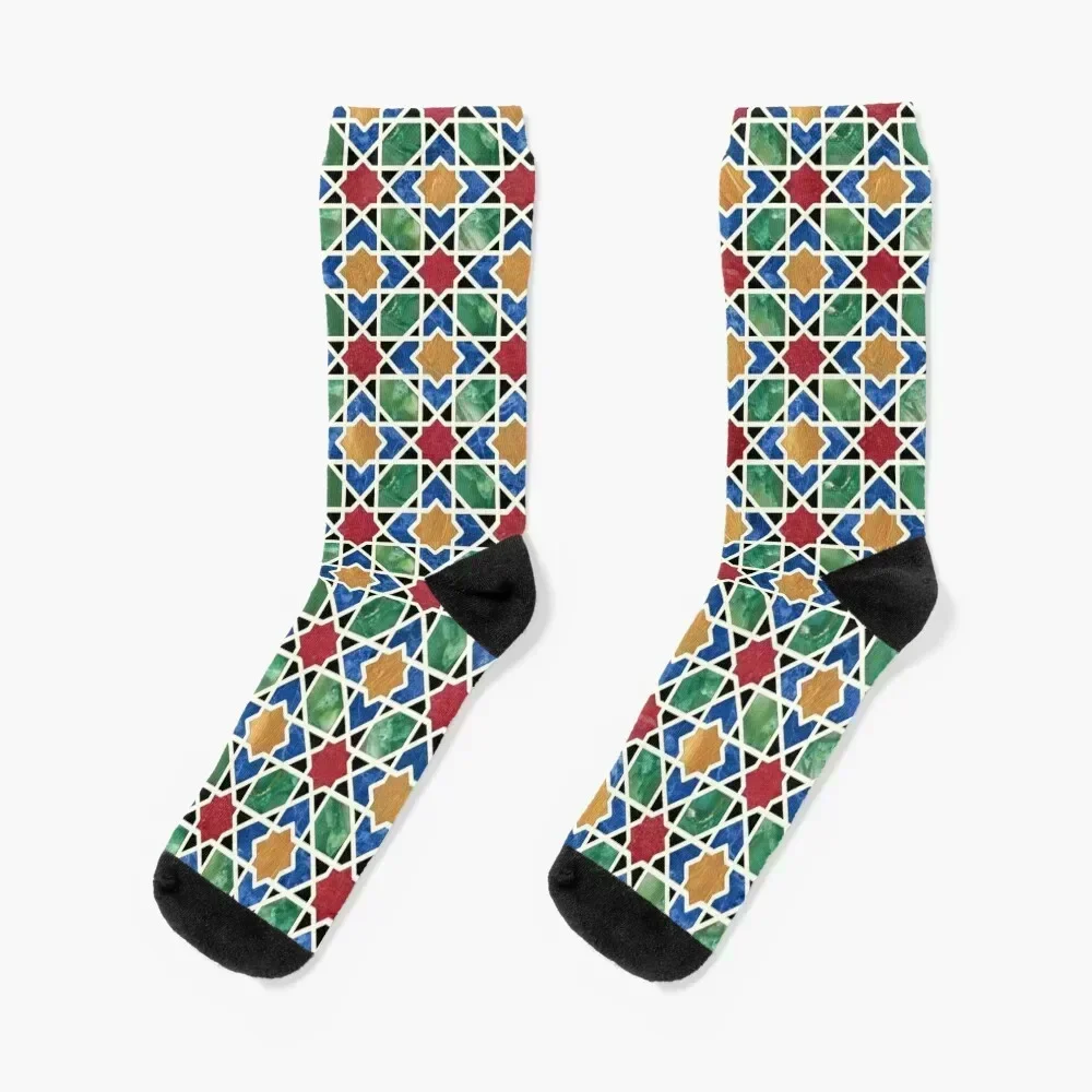 

Moroccan Mosaic Socks Crossfit gifts winter thermal set Socks Girl Men's