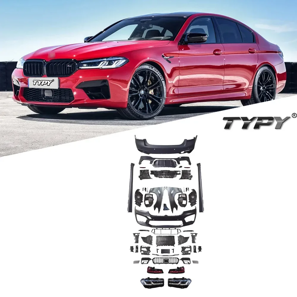 

Кузов для автостайлинга в сборе для BMW 5 серии G38, кузов 2018-2020, обновленный модифицированный до нового BMW M5 2021, кузов для стайлинга