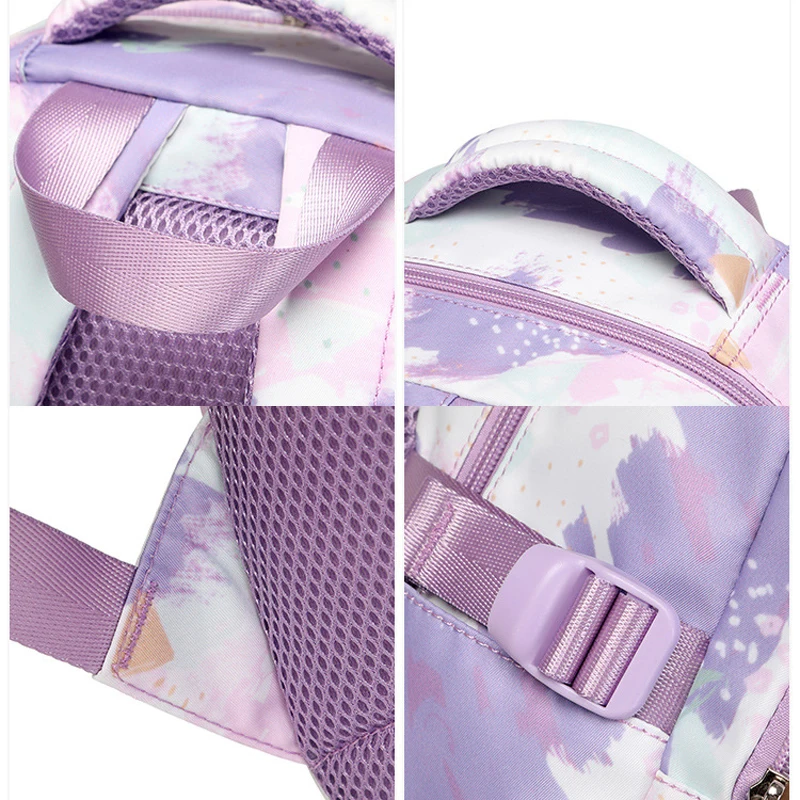 Mochilas escolares impermeáveis para adolescentes, mochila infantil, mochila, criança com estojo de lápis, lancheira, bolsa de livro impressa, 3 pcs