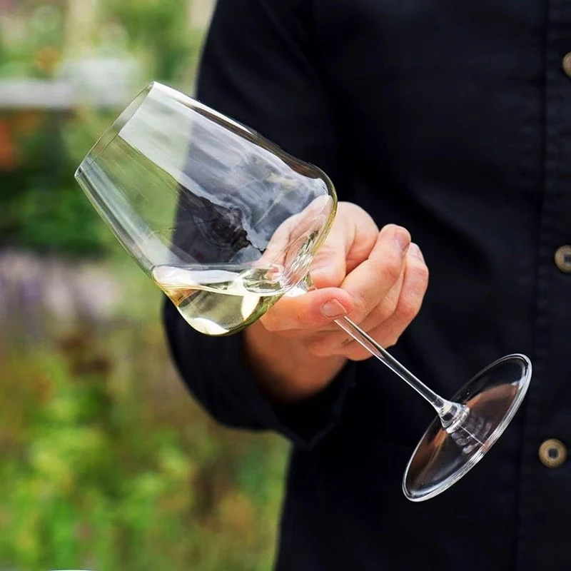 

JINYOUJIA RIEDEL Style Wine Wings Upscale Crystal Handmade Wine Glass Extremely Thin Masterly Craft Perfect Flawless Wine Goblet