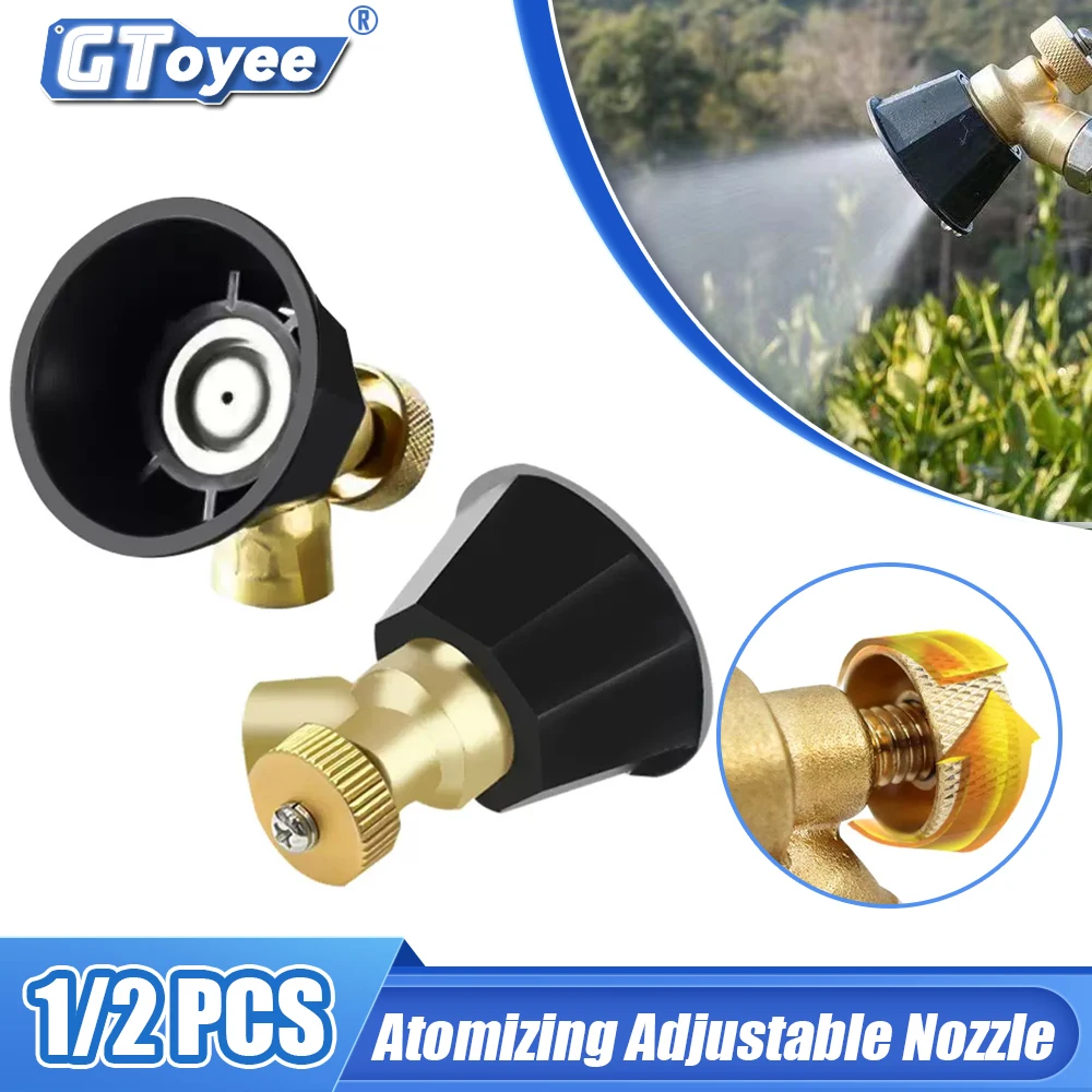 High Pressure Pesticide Sprayer Nozzle Watering Adjustable Irrigation Vortex Spray Nozzle Agricultural Gardening Sprinkler Head