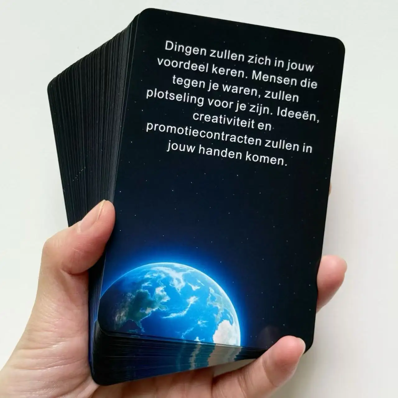 سطح بطاقات أوراكل الهولندية، بطاقات التارو الهولندية، 48 بطاقة رسائل من الكون للانعكاس والواضح الداخلي، 12*8 سم، ألعاب الورق