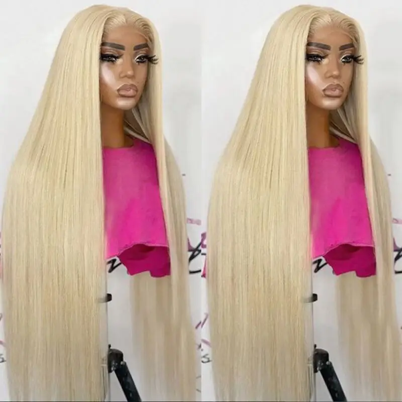 30 Inch Straight Blonde 613 Hd Lace Frontal Wig 13x6 Transparent Human Hair Wigs For Women 13x4 Lace Frontal Colored Wig image 5