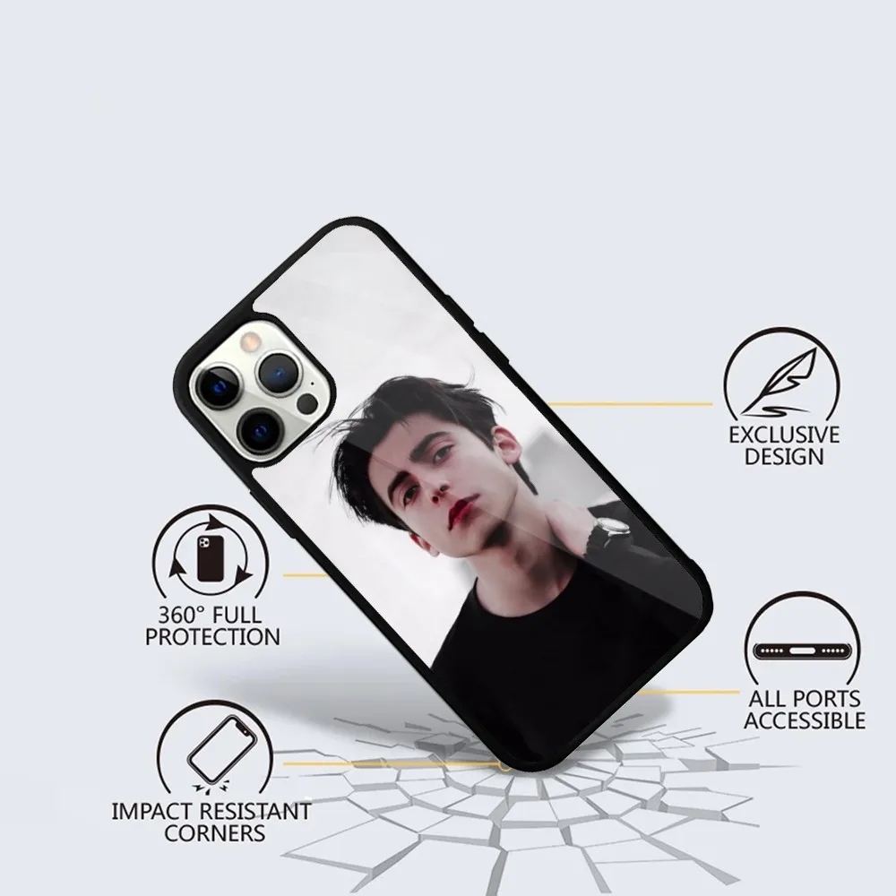 Aidan Gallagher Actor  Phone Case For iPhone 15,14,13,12,11,Plus,Pro,Max Mini Magsafe Magnetic Wireless Charging