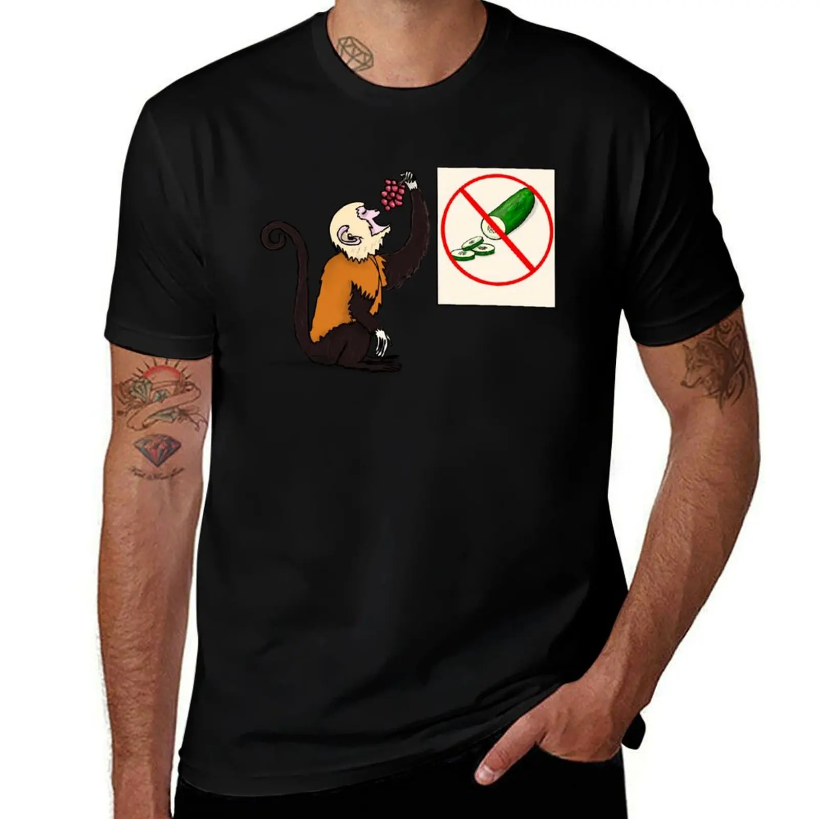 Grapes vs. cucumbers! T-Shirt Fitness Training Breathable Tee T-Shirt