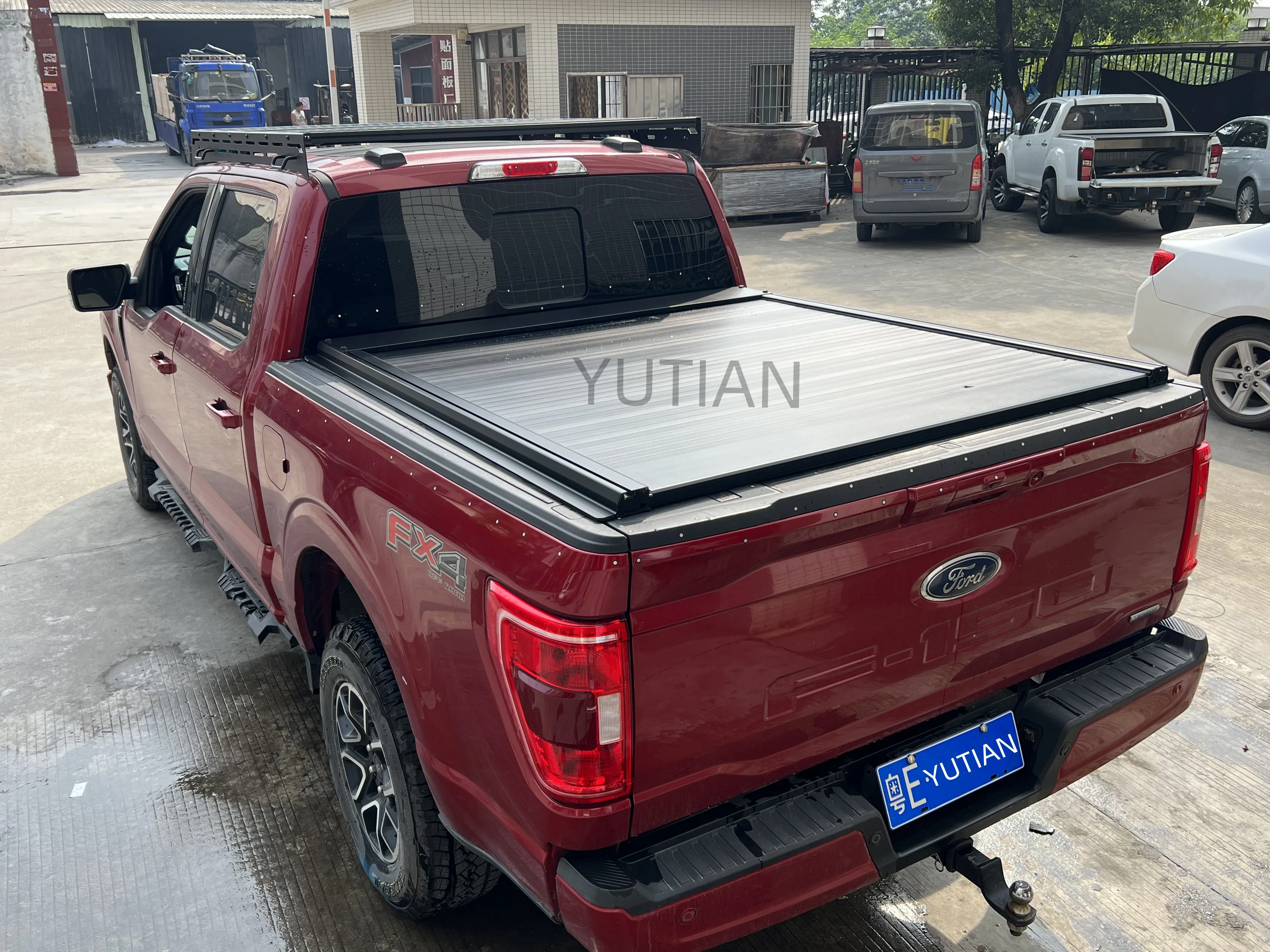 For Ford F150 NIssan NP300 hilux revo AMAROK Ranger Isuzu D-max COLORADO Short Bed Retractable electric Tonneau Cover