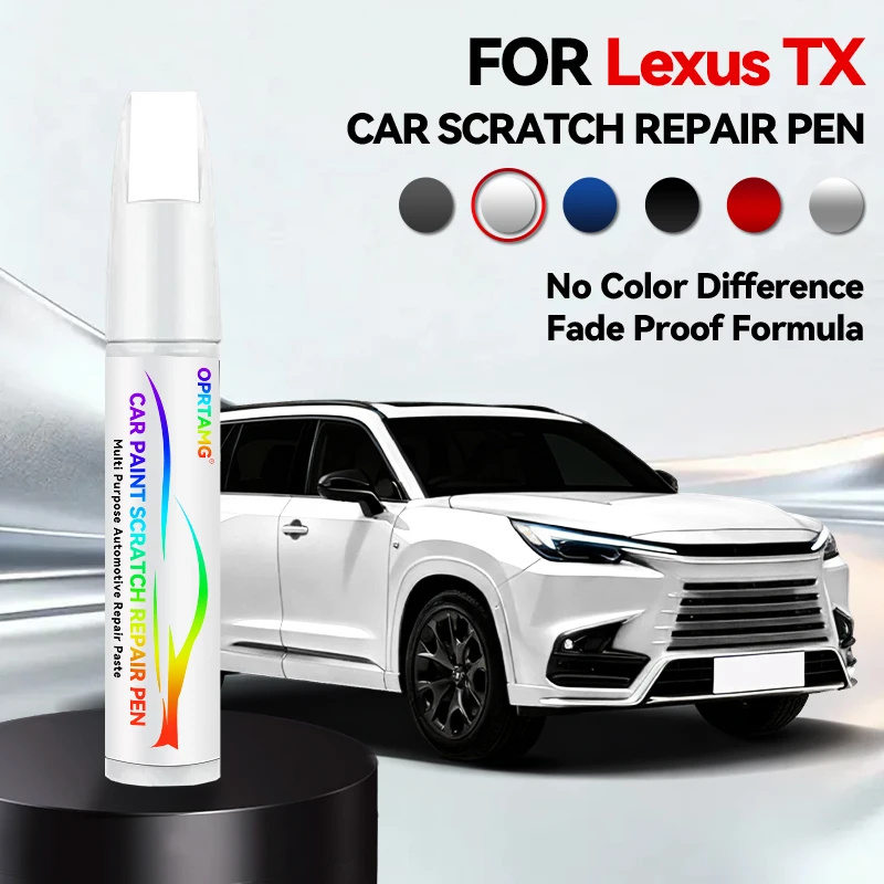 

Ручка-корректор для ремонта лакокрасочного покрытия автомобиля Lexus TX, аксессуары для устранения царапин, цвета: серебристый 1J7, серый 1L1, красный 3R1, белый 089, синий Caviar 223