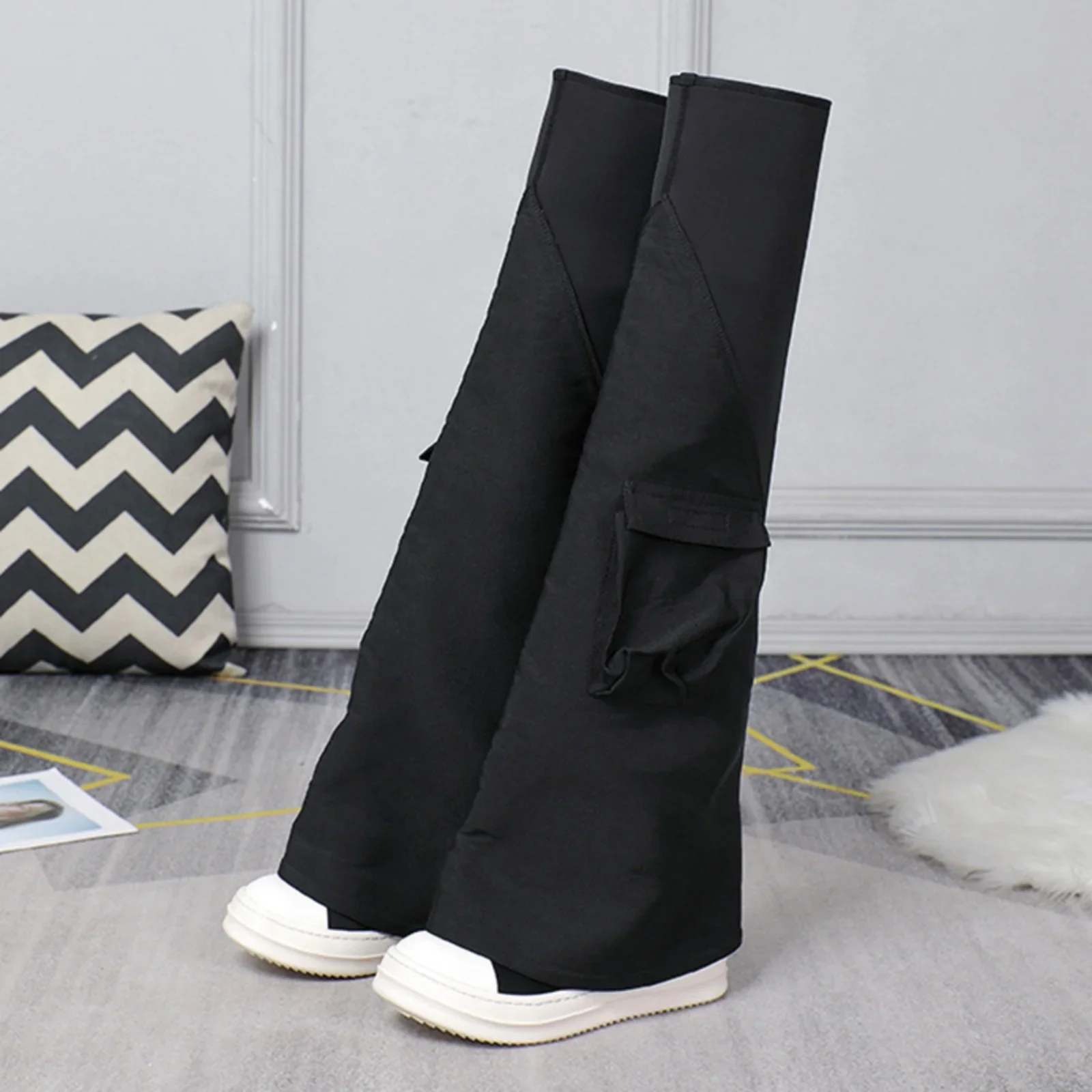 New Fashion design Women and men over knee boots Canvas funky casual shoes Trendy designer Punk Goth High top sneakers