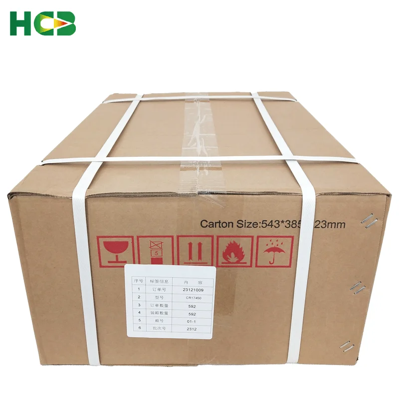 HCB CR17450 lithium-ion battery 3V intelligent water meter, heating meter, compass, steering instrument, smoke detector