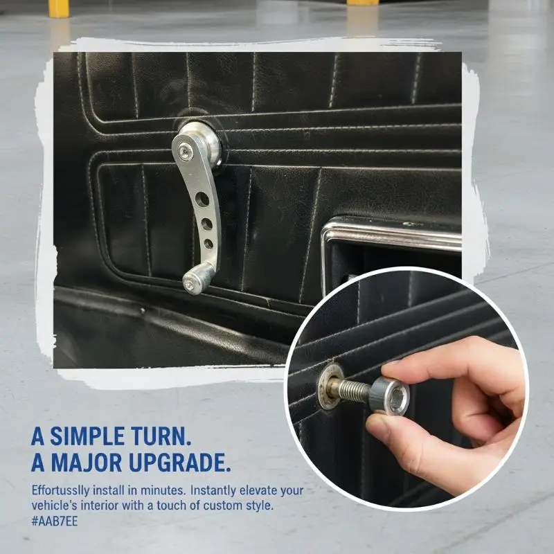 1PC Car Auto Window Crank Handle Set Car Accessory For Older Car Window Crank Window Crank Handle Car Window Handle