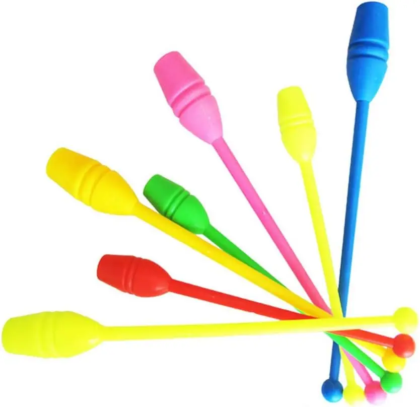 2 Stück Rhythmische Gymnastik Sticks Bars Clubs Rhythmus Fitness Trainingsausrüstung Werkzeug für Erwachsene Kinder 35 cm 13,38 Zoll Länge