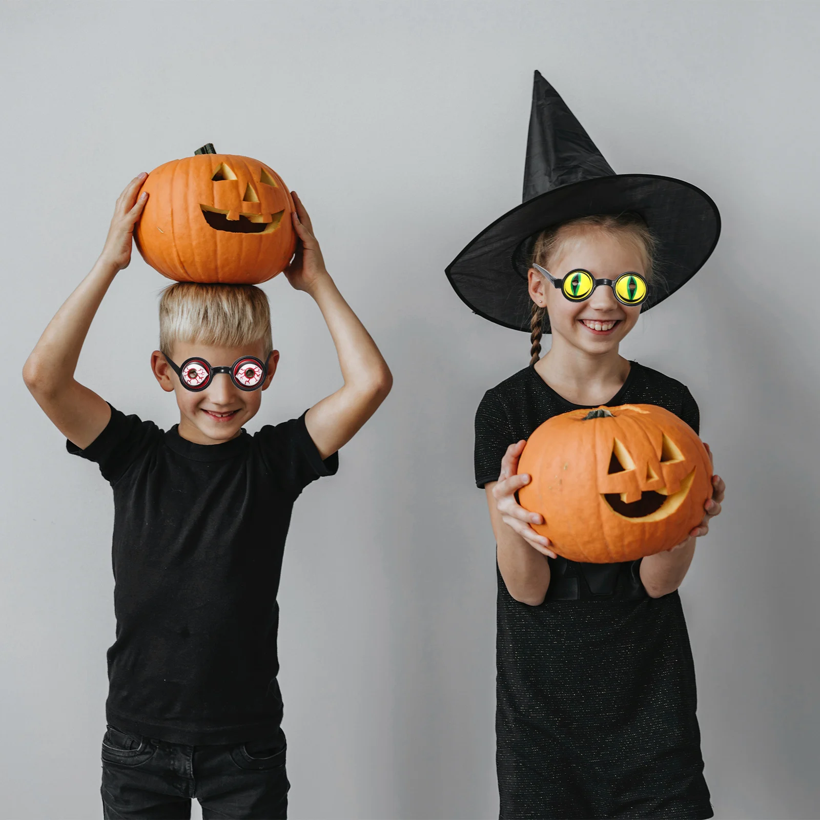 

6pcs Horror Glasses Unique Funny Design Halloween Party Photo Props Scary Eyeglasses Creative Costume Accessories