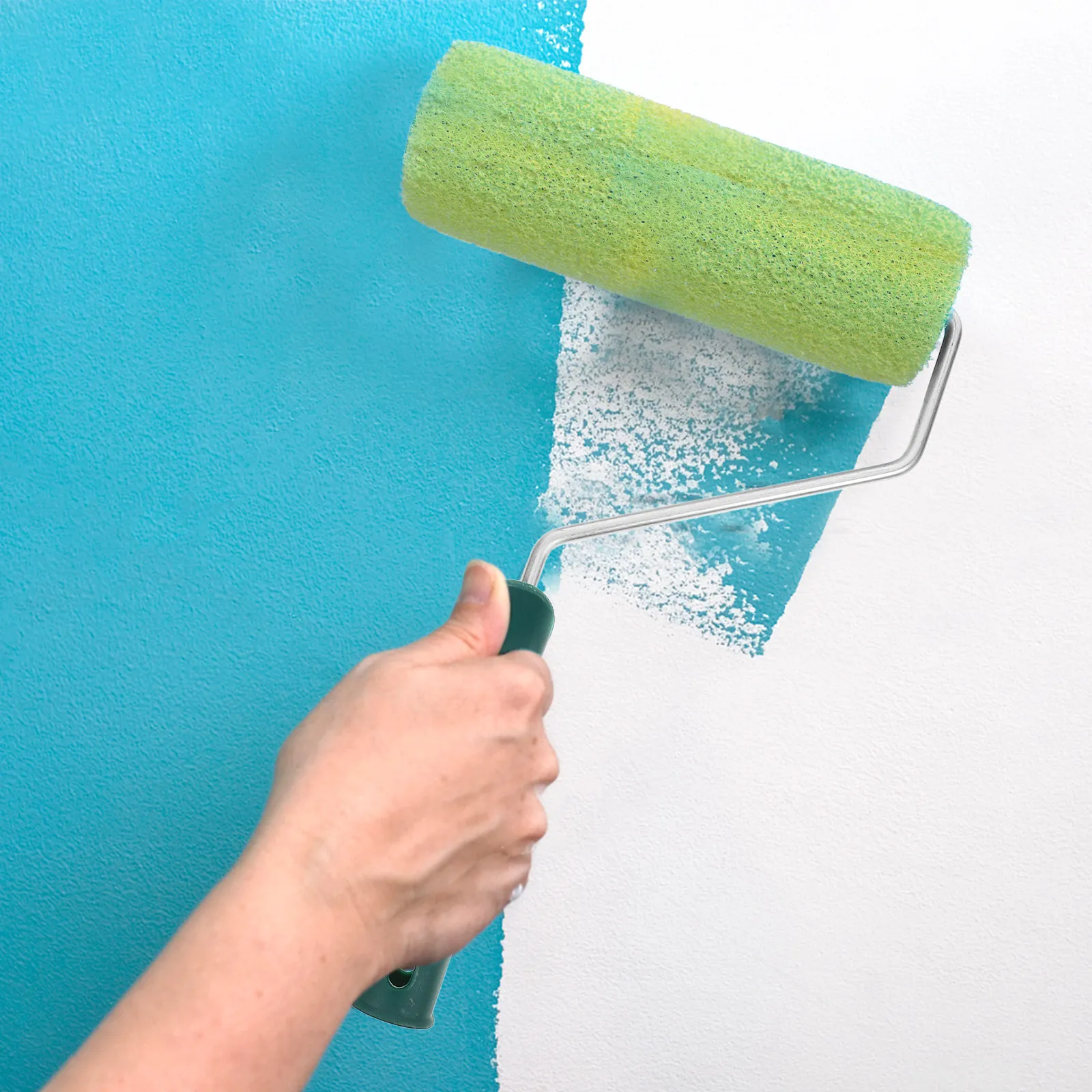 Textured Paint Roller Brush Multi-Use Wall Sponge Roller Efficient Painting Tool for Interior Exterior Wall Painting Decorative