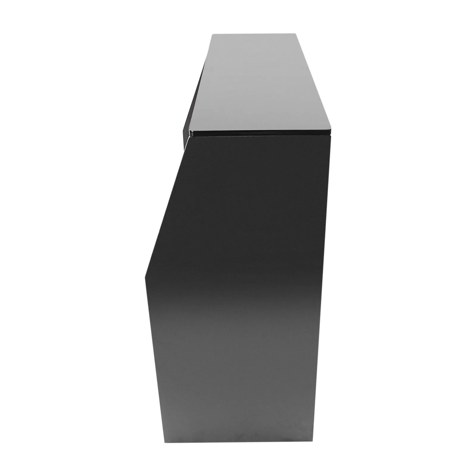 Foldable Bar, Portable Event Bar, 2-Tiers Black Bar Cabinet for Parties and Events