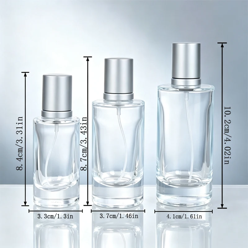 20/30/50ml Empty Glass Perfume Bottle Fine Mist Spray Effect Suitable for High-End Travel Purposes