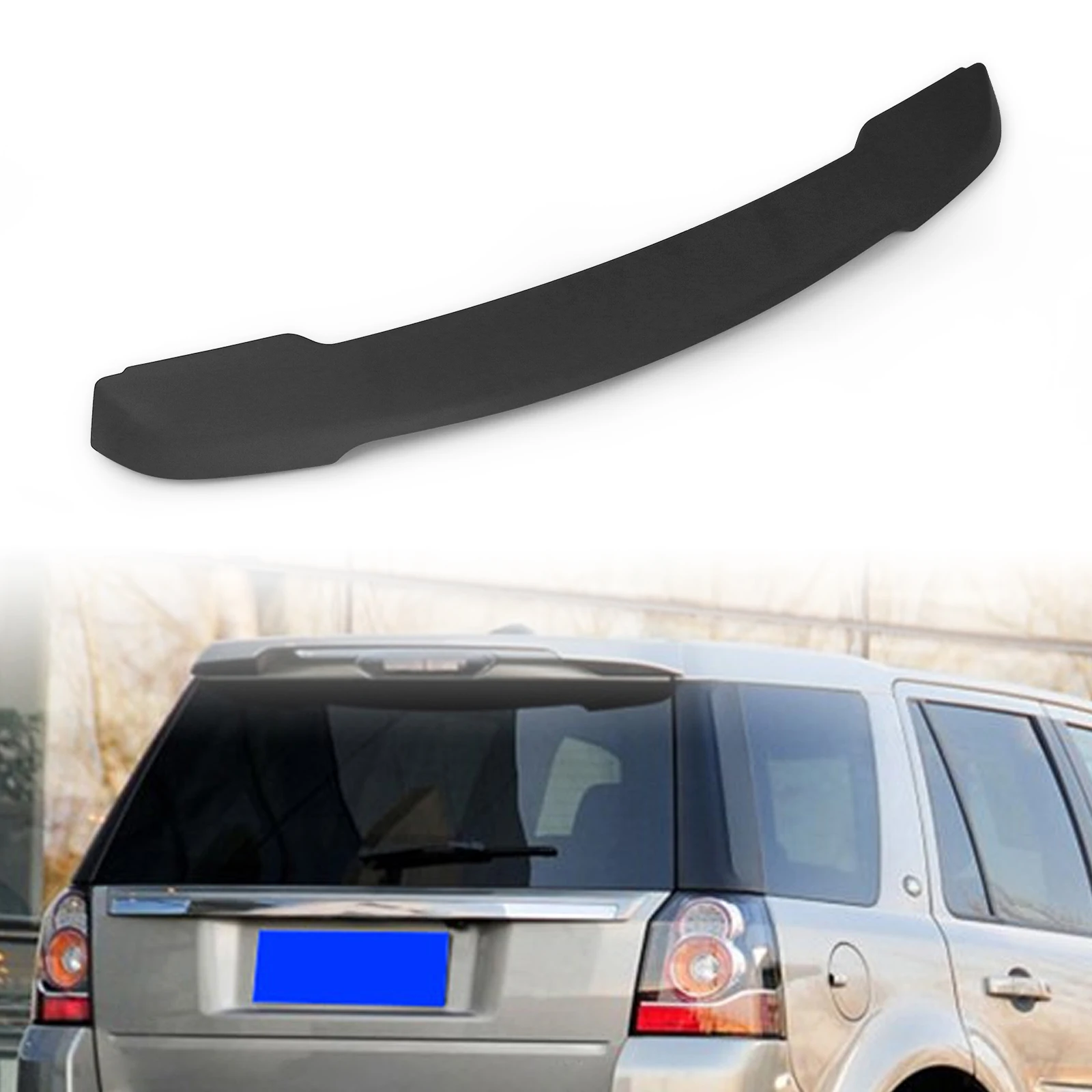 

Rear Roof Wing Spoiler Tail Gate Trunk Lid Window Trim Flap Cover Upper Splitter Lip For Land Rover Freelander 2 2006-2012