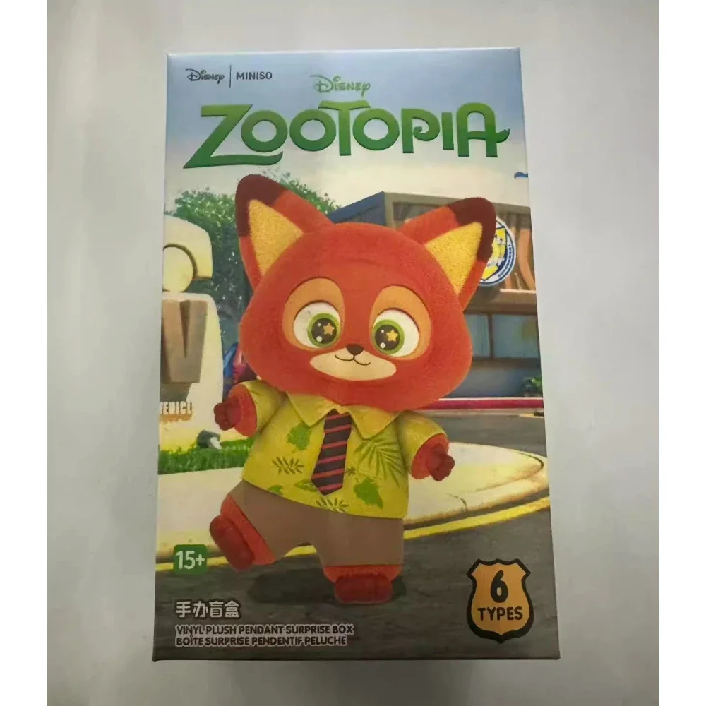 2026년 신제품 오리지널 주토피아 블라인드 박스 귀여운 애니메이션 피규어 닉 주디 액션 피규어 플러시 비닐 인형 미스터리 박스 크리스마스 선물