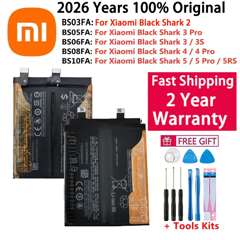 

BS03FA BS05FA BS08FA BS10FA BS06FA Аккумулятор для телефона Xiaomi Black Shark BlackShark 2 3 3S 4 5 Pro 5RS, высокое качество