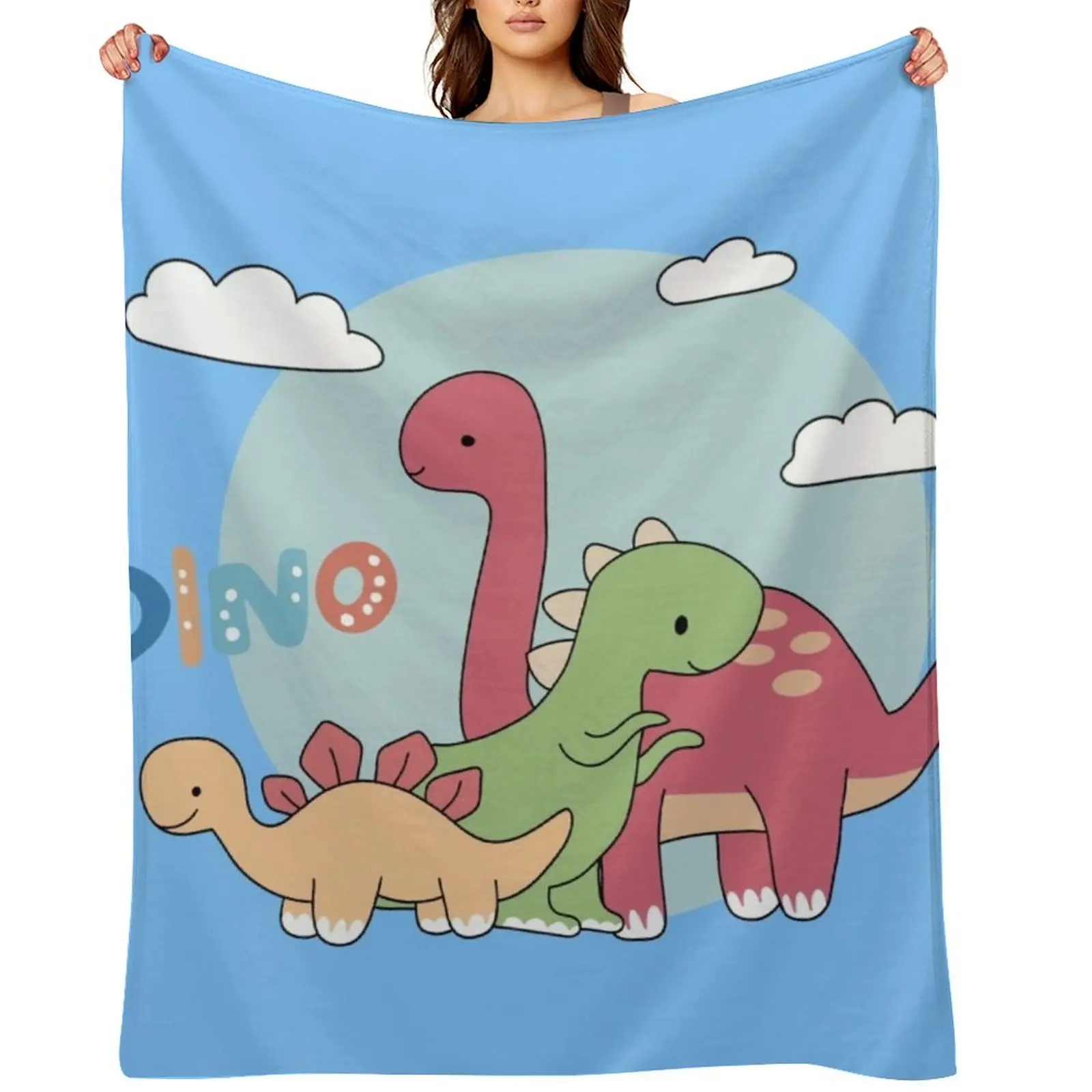 

It’s okay to not be okay Dino road trip t-shirt Throw Blanket bed plaid Blankets For Baby decorative Softest Blankets