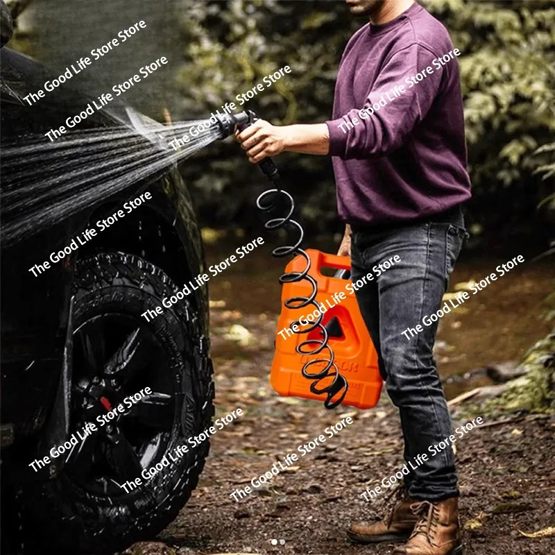 

Портативный резервуарный насос 21 л, контейнер для хранения воды для кемпинга на открытом воздухе с душем