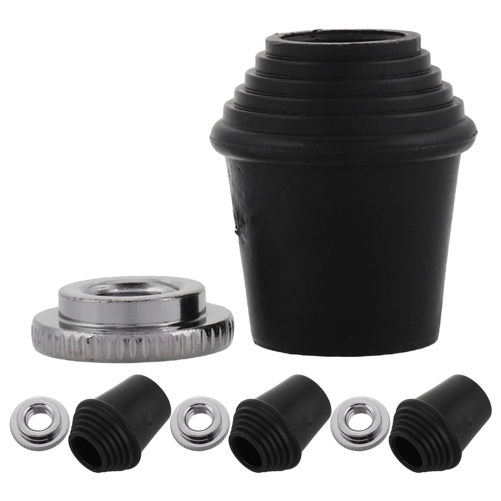 

4 Pcs Bass Drum Kicks Base Legs Spurs Foot Pedal Parts Accessories Hardware Bracket Alloy with Kit