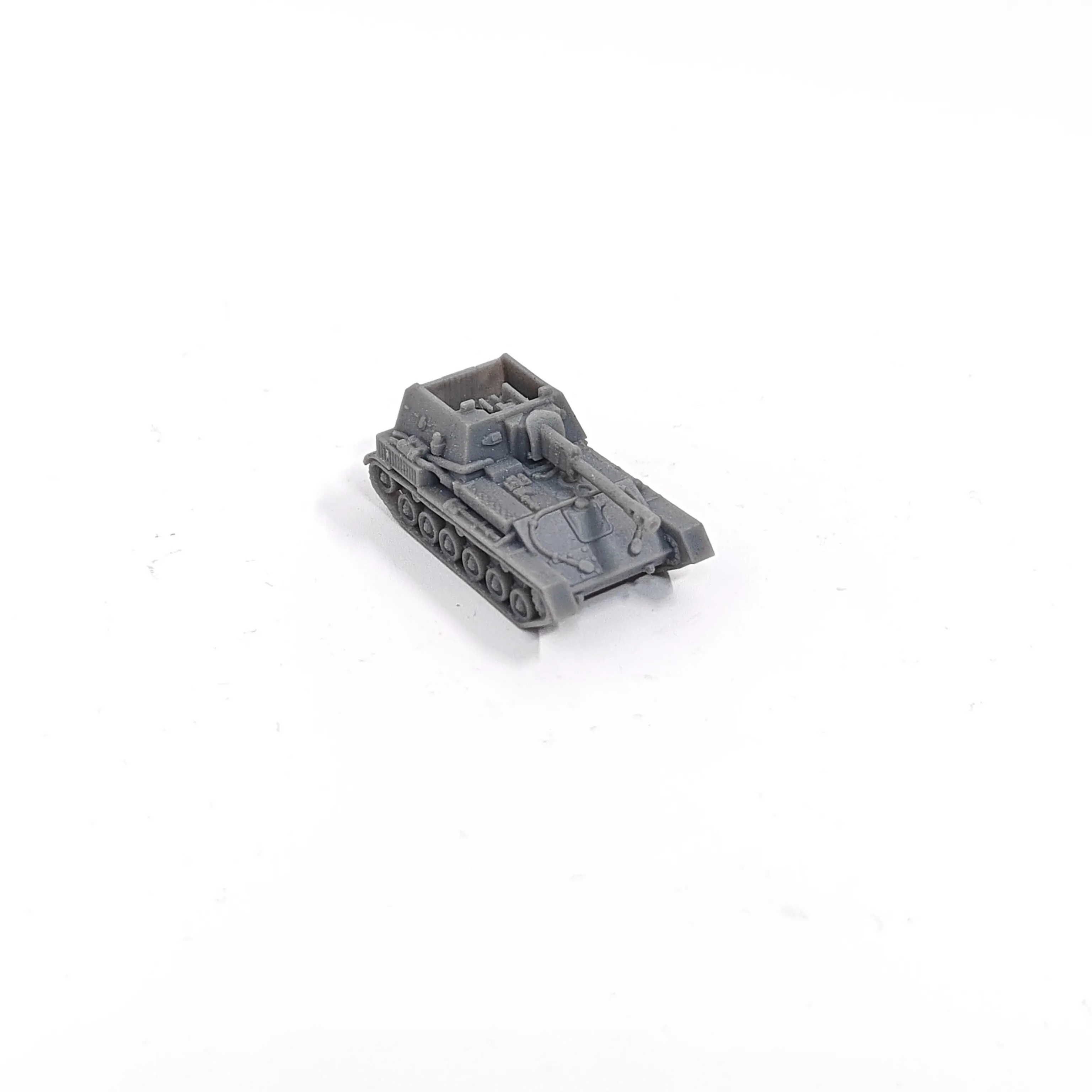 WWII Soviet SU-76 Tank Destroyer,3D Printed,1/144 Scale Mini Tank Model,Resin,Paintable view 2