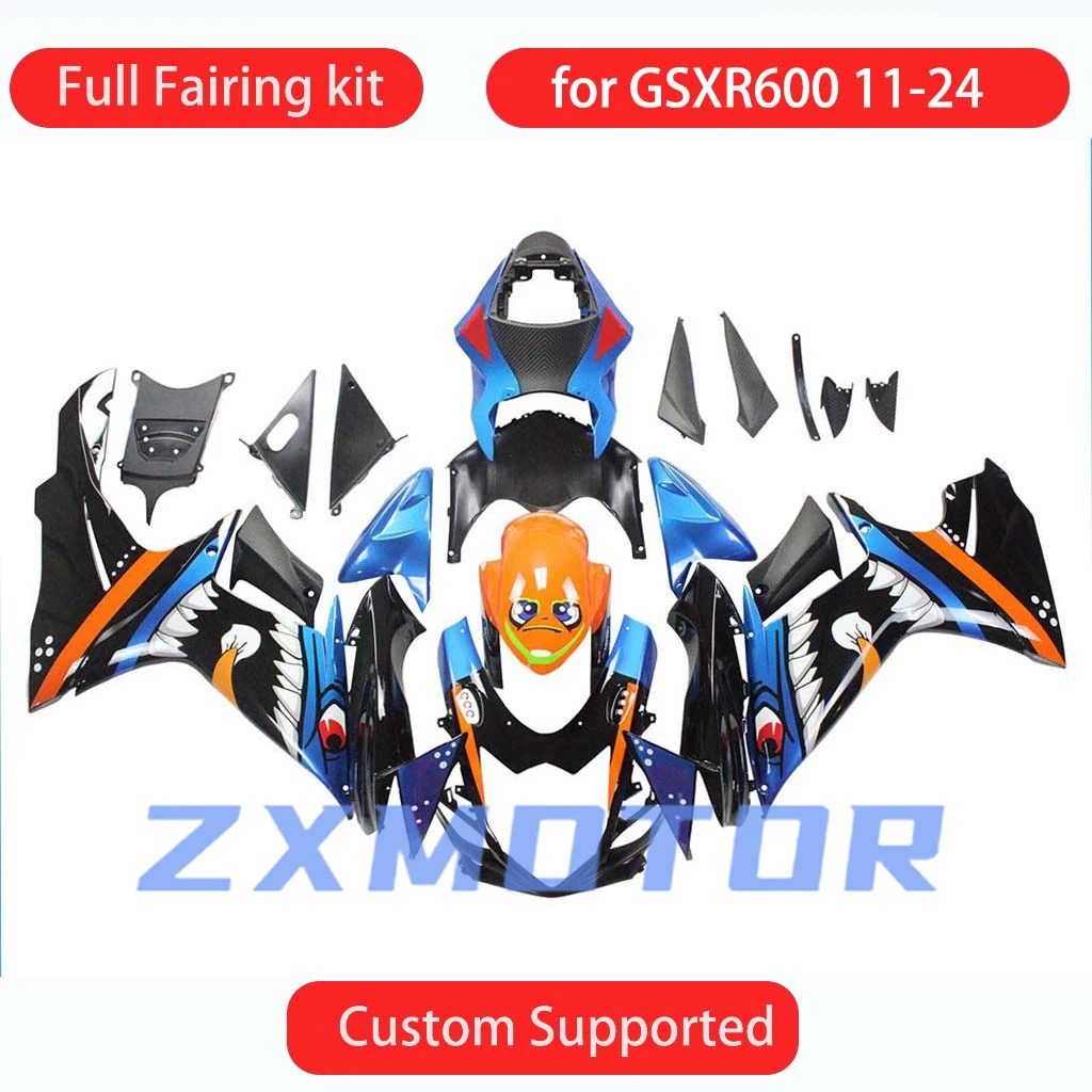 

Для GSXR600 GSXR750 2011-2024 комплект обтекателей мотоциклетный пластиковый корпус Pars GSXR 600 750 послепродажного обслуживания комплект кузова обтекатели