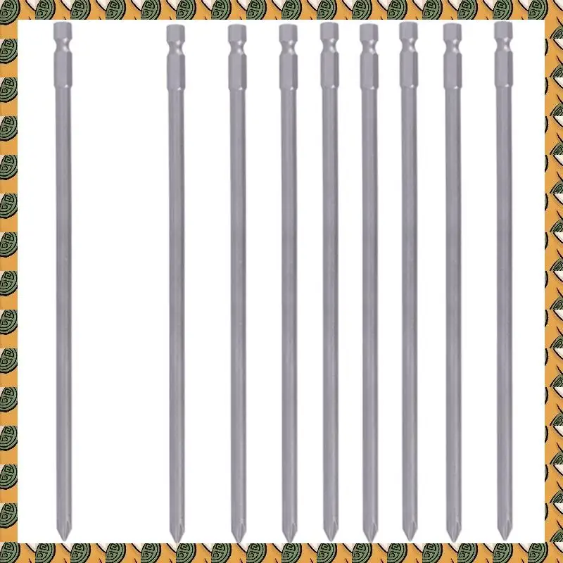 A77I 18 قطعة 1/4 بوصة 200 مللي متر Ph1 Ph2 فيليبس المغناطيسي طويل عرافة الصليب رئيس مفك بت S2 الحفر الكهربائية قرص الطاقة أدوات #1