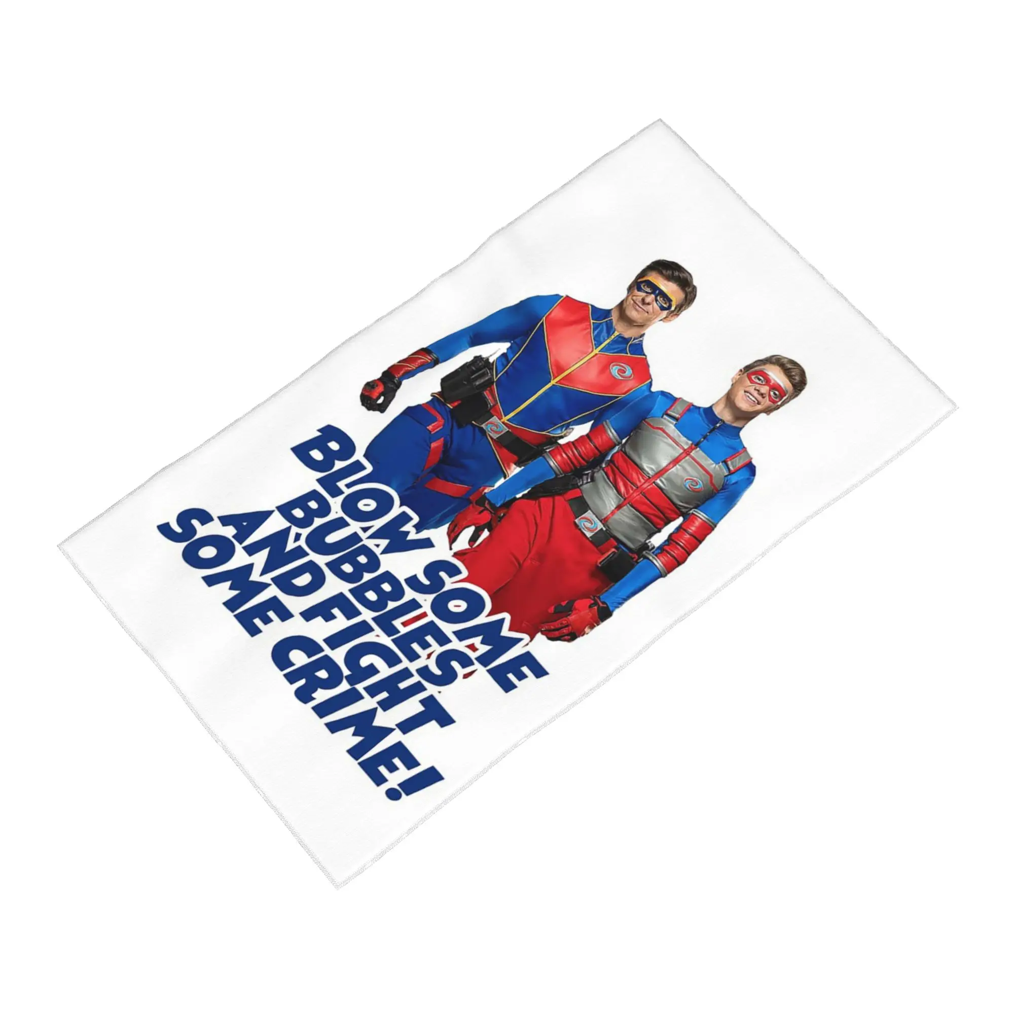 Custom Blow some Bubbles and Fight some Crime Henry Danger Soft Face Towel Quick Dry Pool Bath Cotton Towels Absorbent Quick