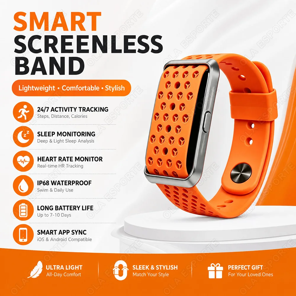 New NO Screen Smart Bracelet Real-time Heart Rate Blood Pressure  Sleep Monitoring Call Message Reminder Sports Smart Watch H10