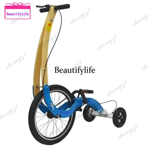 

A55 Stand Riding Fitness Fold 20 Inch Exercise Half Bike Bicycle Scooter