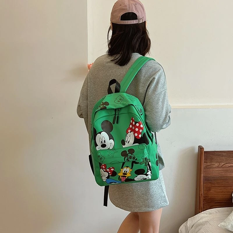 

2025 New Cute Cartoon Mickey Mouse Backpack for Women Trendy Large-Capacity School Bag for Students & Stylish Travel Daypack