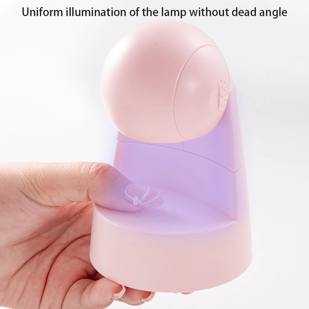 Rotating Nail Lamp Dual Light Source Mini Multiple Lamp Beads Easy To Use Uv Rays Beauty Tools Usb Nail Lamp High Quality