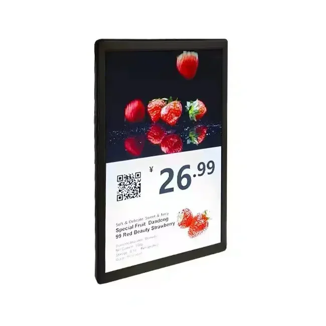 10.1inch digital signage display,Double screen display Supermarket price atag,Media Digital Signage Display screen