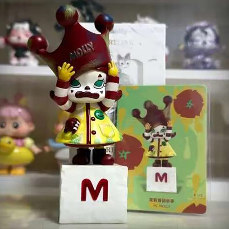 

POP MART MOLLY Anniversary Statues Classical Retro 2 Series Blind Box Mystery Box Guess Bag Toys Doll Cute Anime Figure Desktop