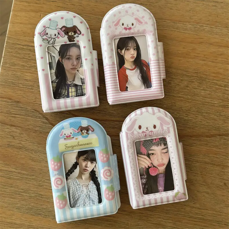 Kawaii Cartoon Sugarbunnies Strawberry Rabbit Card Album Creative 3-Inch Polaroid Album Card Pack Storage Album Friend Gift