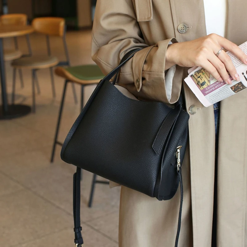 BURMINSA Echte lederen emmerta - Structured Handbag Top Handle recensie en prijs