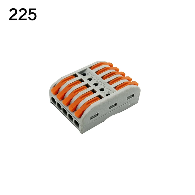 10/30/50pcs Universal Electrical Cable Wire Connectors Fast Home Compact wire Connection push in Wiring Terminal Block 2-8 Pin