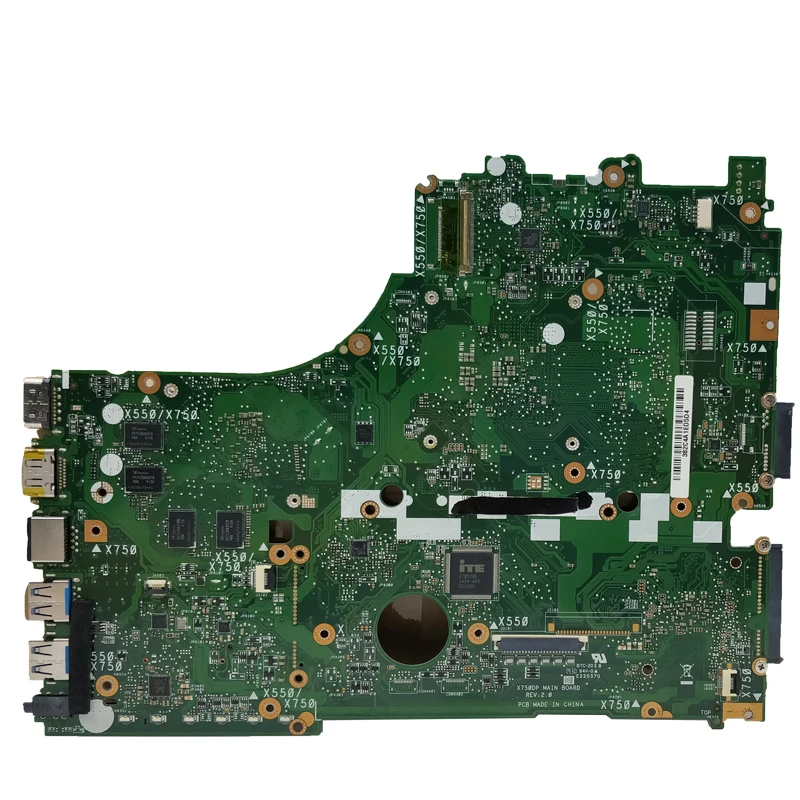 X550/X570 Mainboard For ASUS X550D X750D X550DP X750DP A550D F550D K550D Laptop Motherboard LVDS or EDP