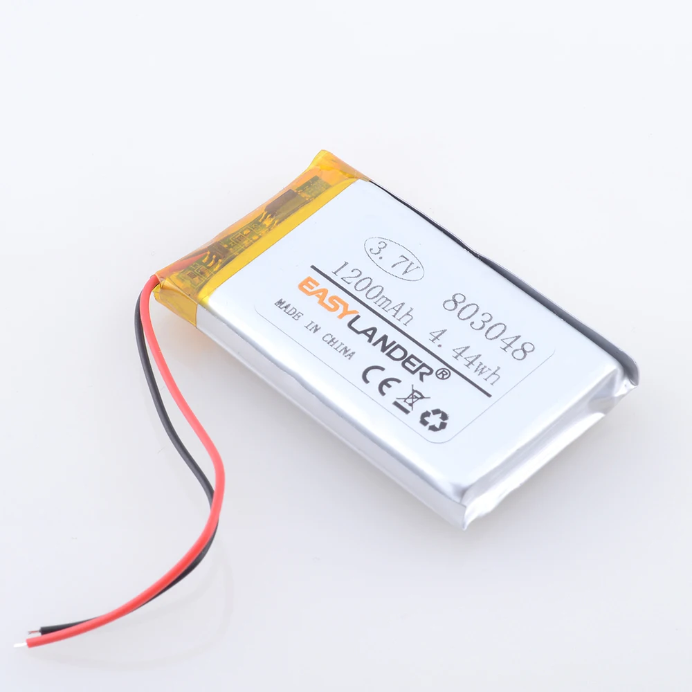 Batteria ricaricabile Lipo ai polimeri di litio da 3,7 V 1200 mAh 803048   Per ottica infantile DXR-8 Video Baby Monitor Sp 803048   DXR8
