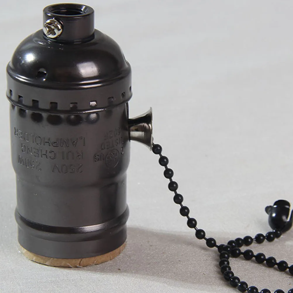 

2Pcs Vintage E26 Lamp Bases Aluminum Light Holder Retro Lamp Holder Socket Replacement for Home Lighting Light Bases