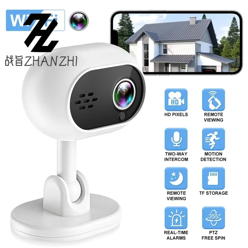 1Set A4 1080P Smart Mini Wifi IP Camera Indoor Wireless Cam Security Home CCTV Surveillance Cam +Auto Tracking On Iwfcam App